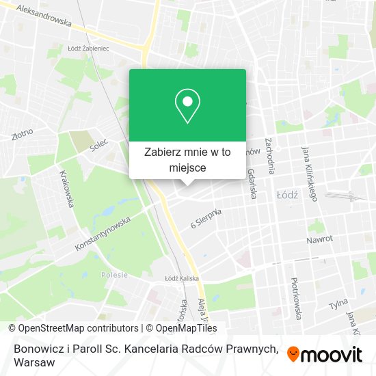 Mapa Bonowicz i Paroll Sc. Kancelaria Radców Prawnych