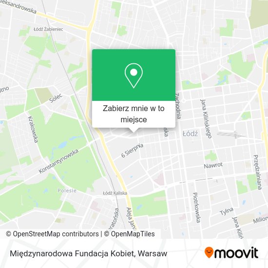 Mapa Międzynarodowa Fundacja Kobiet