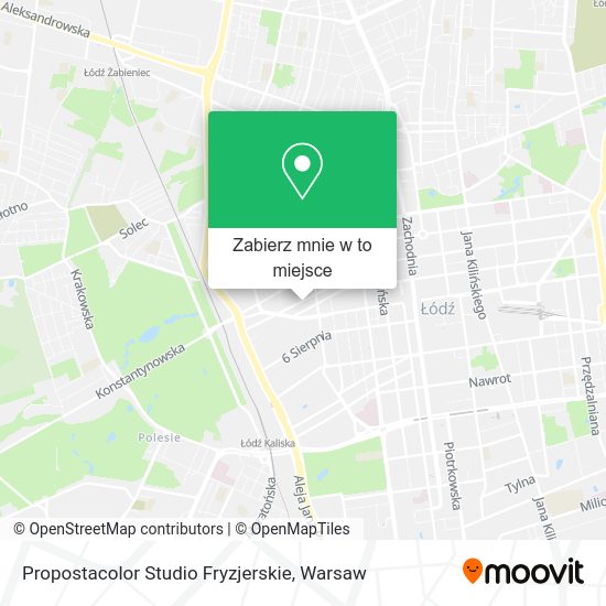 Mapa Propostacolor Studio Fryzjerskie