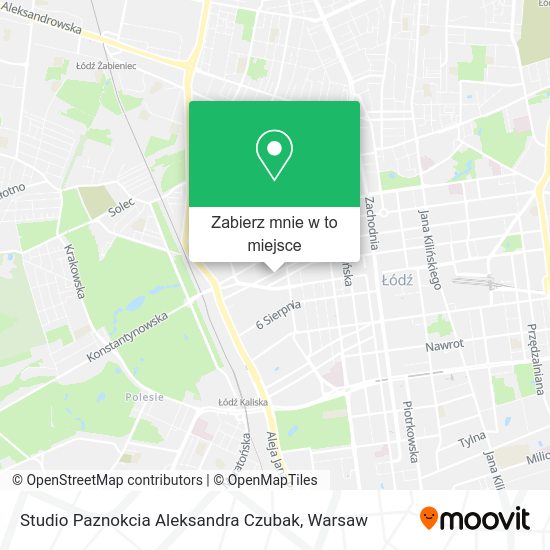 Mapa Studio Paznokcia Aleksandra Czubak