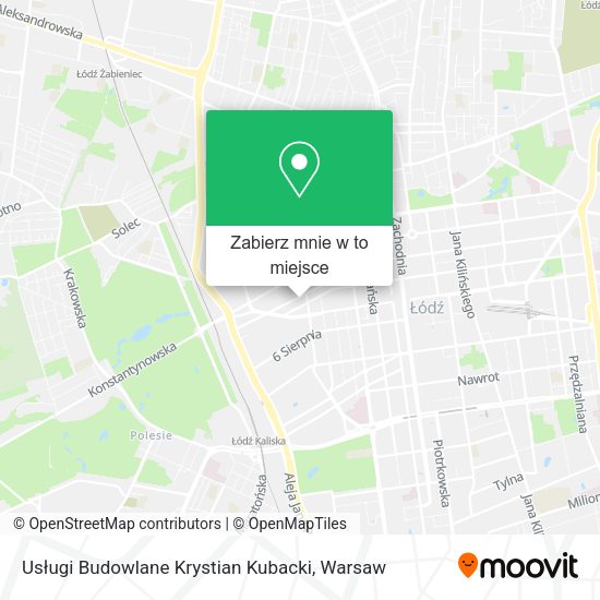 Mapa Usługi Budowlane Krystian Kubacki