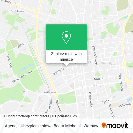 Mapa Agencja Ubezpieczeniowa Beata Michalak