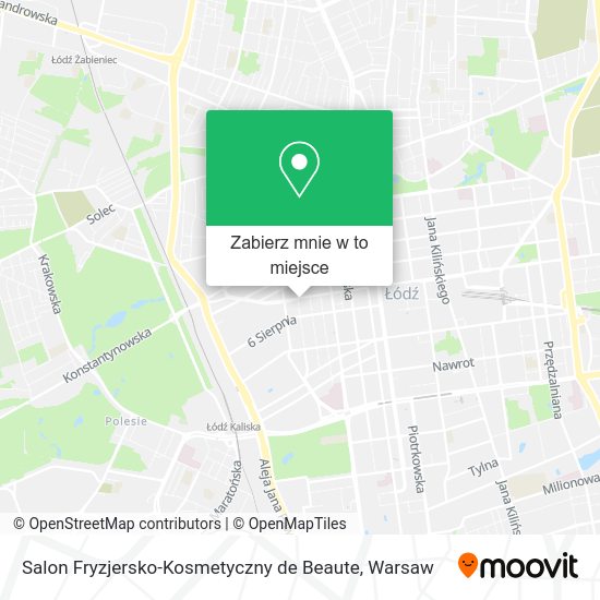 Mapa Salon Fryzjersko-Kosmetyczny de Beaute