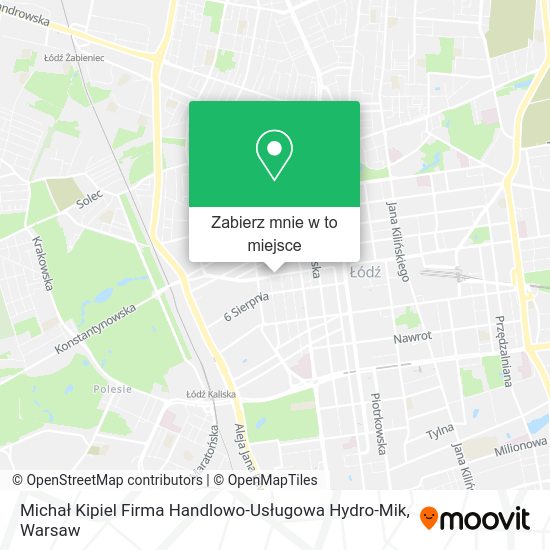 Mapa Michał Kipiel Firma Handlowo-Usługowa Hydro-Mik