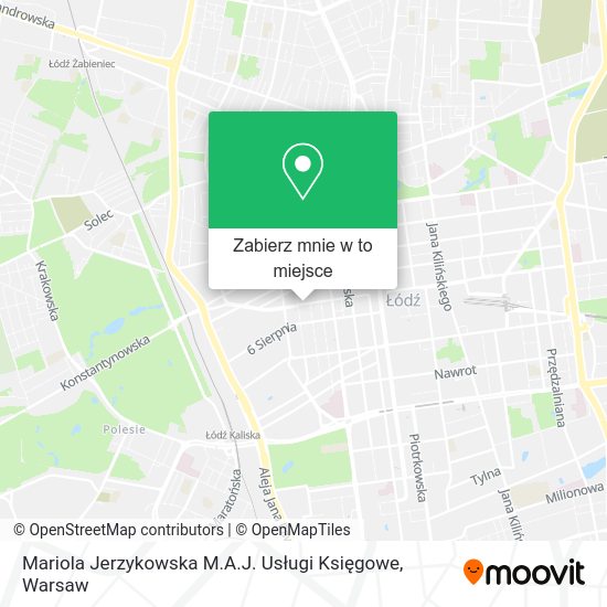 Mapa Mariola Jerzykowska M.A.J. Usługi Księgowe