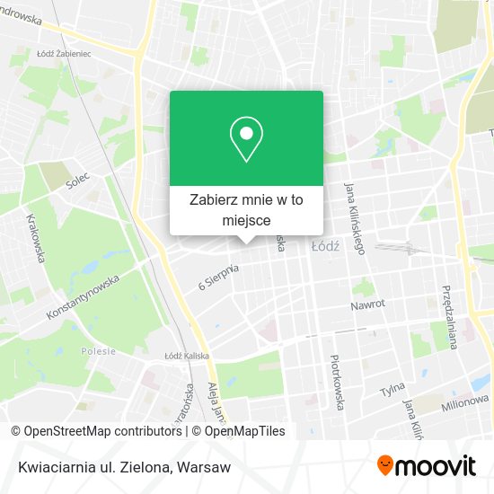 Mapa Kwiaciarnia ul. Zielona