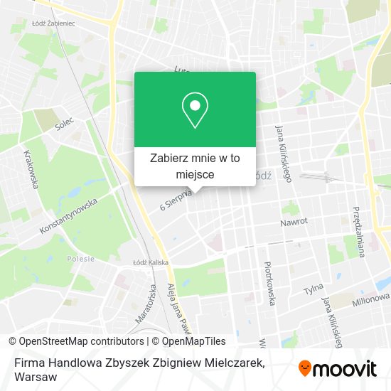 Mapa Firma Handlowa Zbyszek Zbigniew Mielczarek