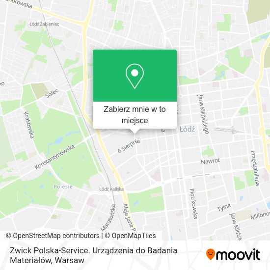 Mapa Zwick Polska-Service. Urządzenia do Badania Materiałów