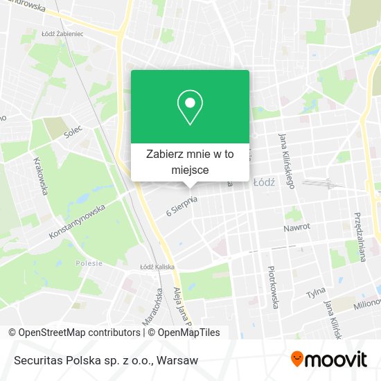 Mapa Securitas Polska sp. z o.o.