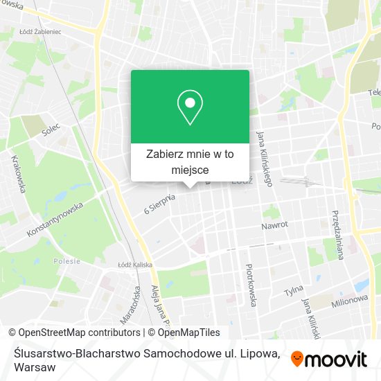 Mapa Ślusarstwo-Blacharstwo Samochodowe ul. Lipowa