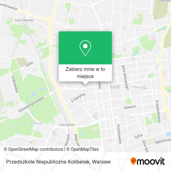 Mapa Przedszkole Niepubliczne Koliberek