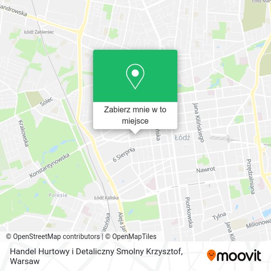 Mapa Handel Hurtowy i Detaliczny Smolny Krzysztof