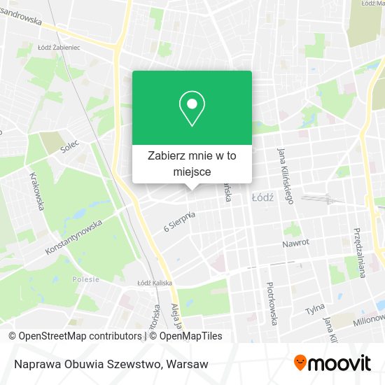 Mapa Naprawa Obuwia Szewstwo