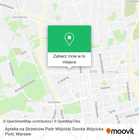 Mapa Apteka na Strzelców Piotr Wójcicki Dorota Wójcicka Piotr