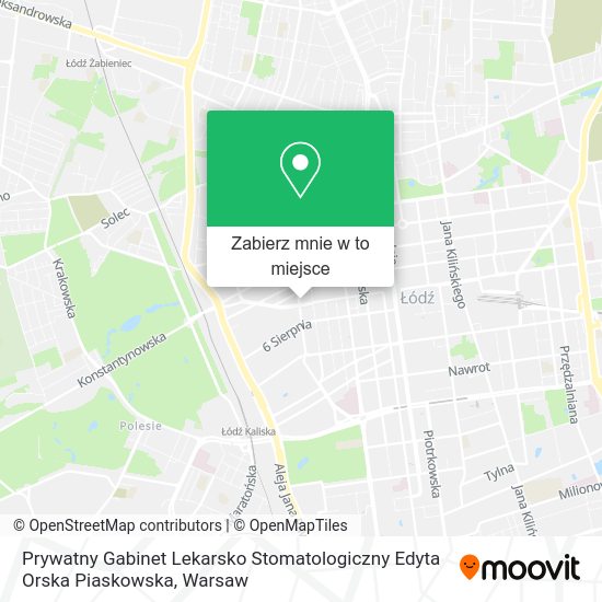 Mapa Prywatny Gabinet Lekarsko Stomatologiczny Edyta Orska Piaskowska