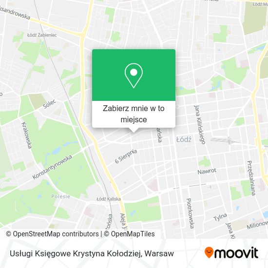 Mapa Usługi Księgowe Krystyna Kołodziej