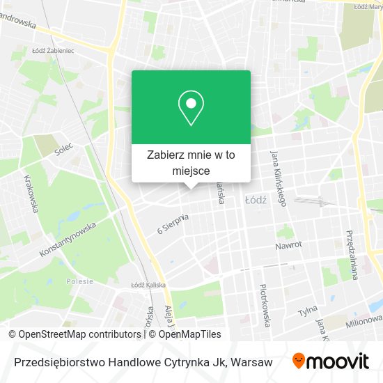 Mapa Przedsiębiorstwo Handlowe Cytrynka Jk