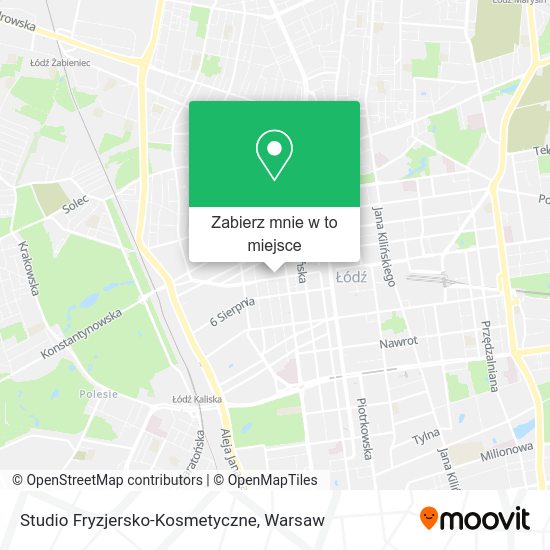 Mapa Studio Fryzjersko-Kosmetyczne