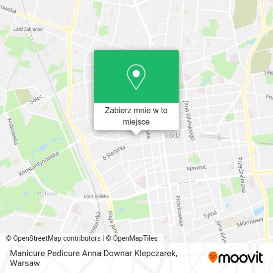 Mapa Manicure Pedicure Anna Downar Klepczarek