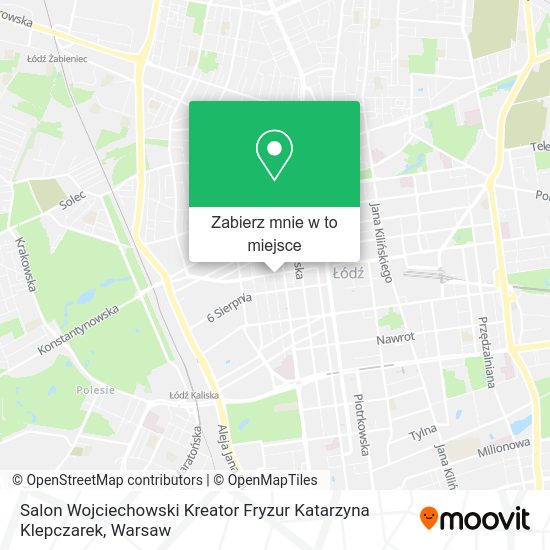 Mapa Salon Wojciechowski Kreator Fryzur Katarzyna Klepczarek