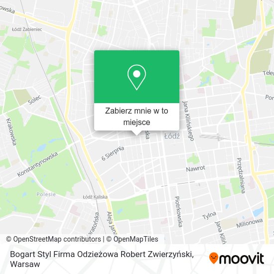 Mapa Bogart Styl Firma Odzieżowa Robert Zwierzyński