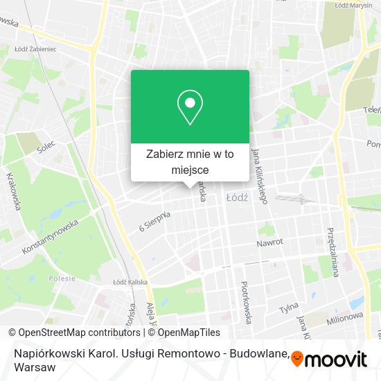 Mapa Napiórkowski Karol. Usługi Remontowo - Budowlane