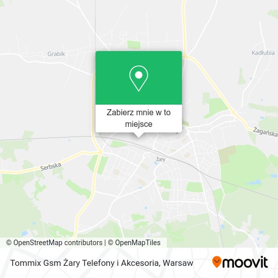 Mapa Tommix Gsm Żary Telefony i Akcesoria