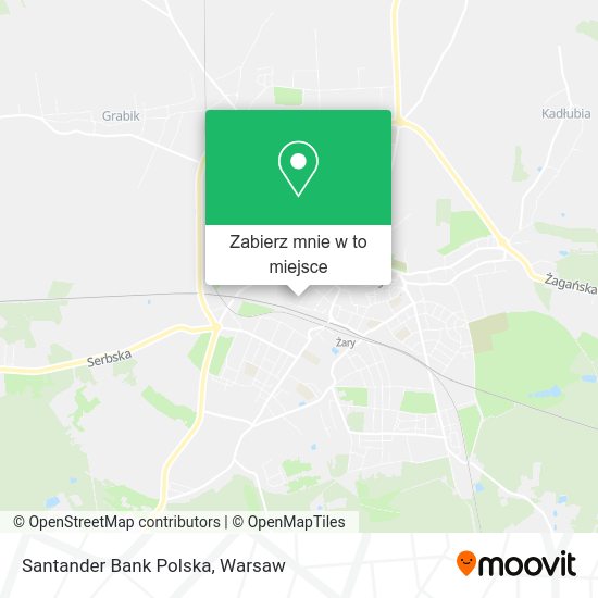 Mapa Santander Bank Polska