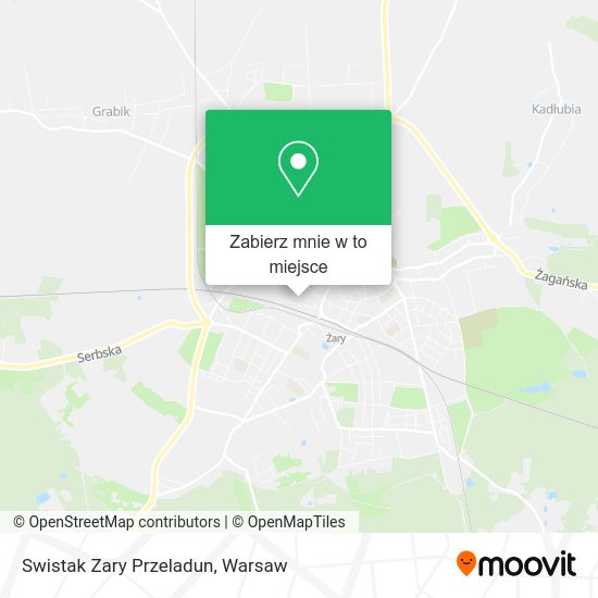 Mapa Swistak Zary Przeladun