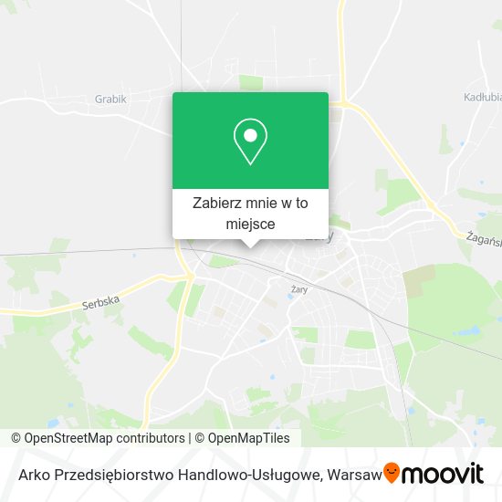 Mapa Arko Przedsiębiorstwo Handlowo-Usługowe