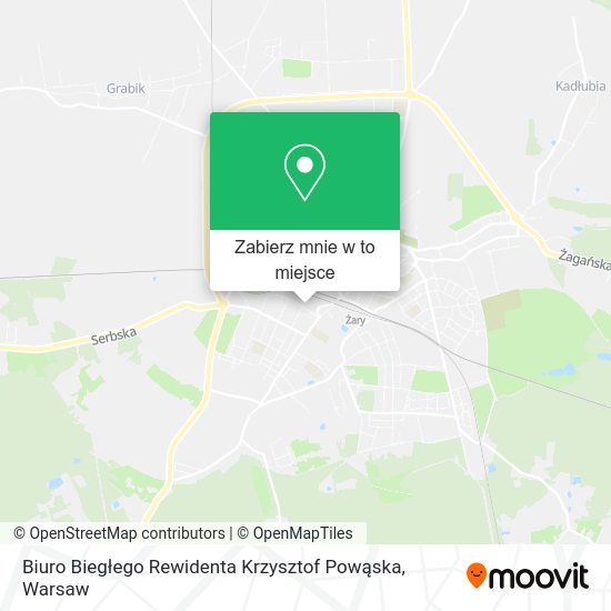 Mapa Biuro Biegłego Rewidenta Krzysztof Powąska