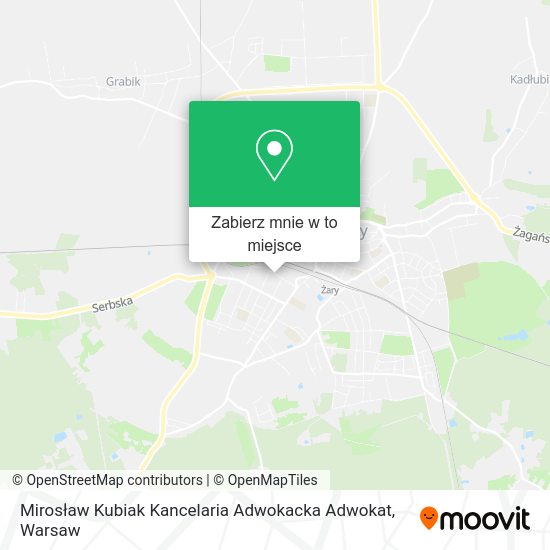 Mapa Mirosław Kubiak Kancelaria Adwokacka Adwokat