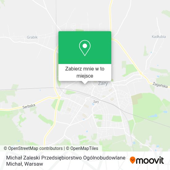 Mapa Michał Zaleski Przedsiębiorstwo Ogólnobudowlane Michał