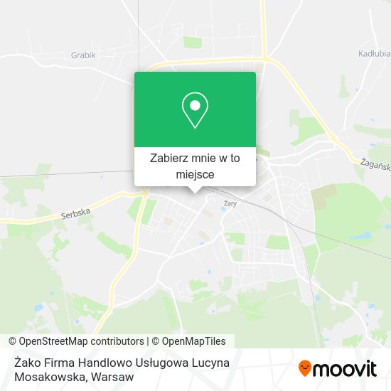 Mapa Żako Firma Handlowo Usługowa Lucyna Mosakowska