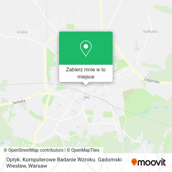 Mapa Optyk. Komputerowe Badanie Wzroku. Gadomski Wiesław