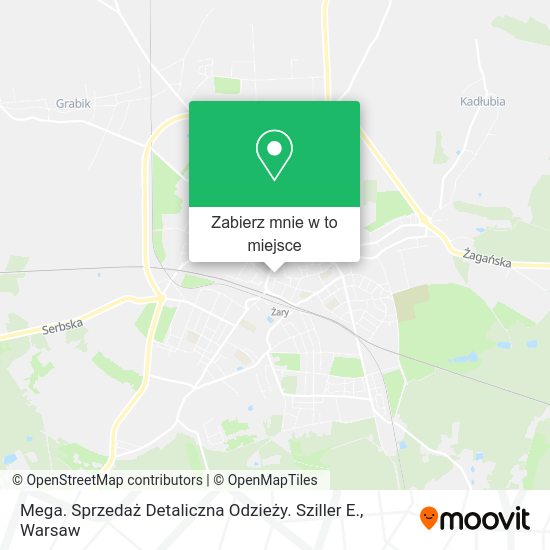 Mapa Mega. Sprzedaż Detaliczna Odzieży. Sziller E.