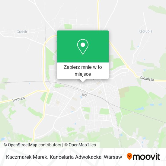 Mapa Kaczmarek Marek. Kancelaria Adwokacka