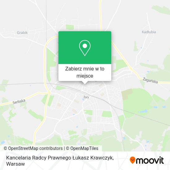 Mapa Kancelaria Radcy Prawnego Łukasz Krawczyk