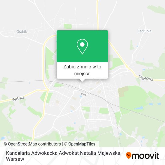 Mapa Kancelaria Adwokacka Adwokat Natalia Majewska