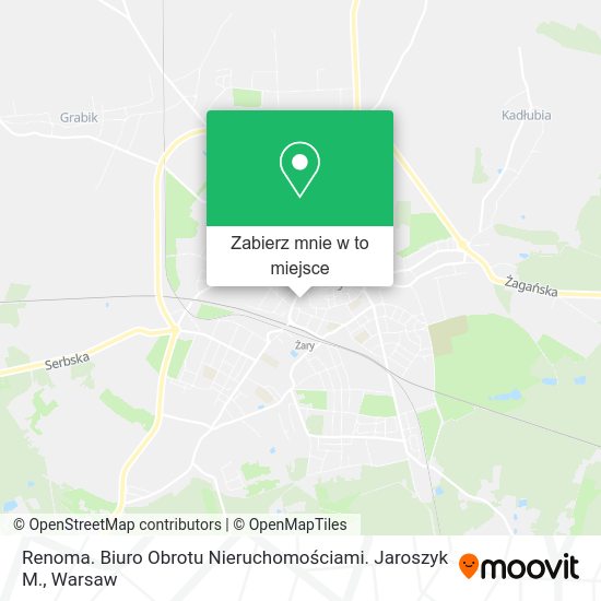 Mapa Renoma. Biuro Obrotu Nieruchomościami. Jaroszyk M.