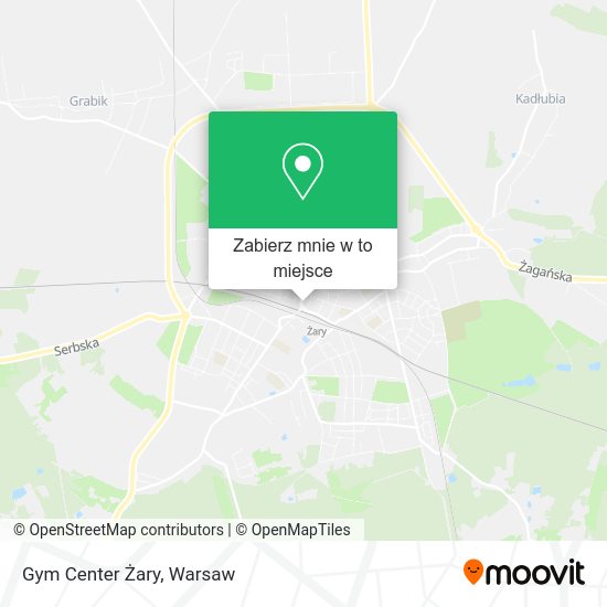 Mapa Gym Center Żary