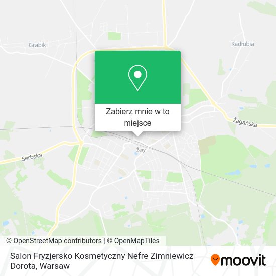 Mapa Salon Fryzjersko Kosmetyczny Nefre Zimniewicz Dorota