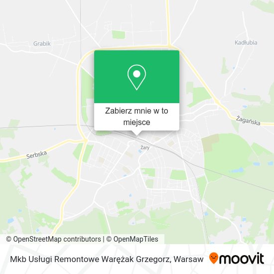 Mapa Mkb Usługi Remontowe Warężak Grzegorz