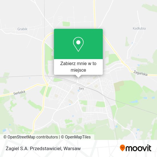 Mapa Żagiel S.A. Przedstawiciel