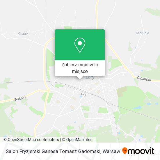 Mapa Salon Fryzjerski Ganesa Tomasz Gadomski