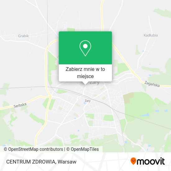 Mapa CENTRUM ZDROWIA