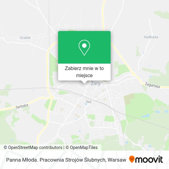 Mapa Panna Młoda. Pracownia Strojów Ślubnych