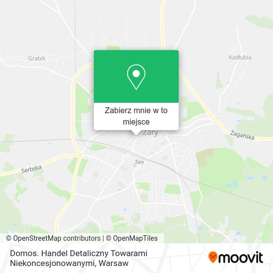 Mapa Domos. Handel Detaliczny Towarami Niekoncesjonowanymi