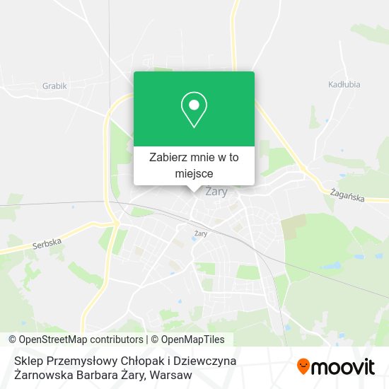 Mapa Sklep Przemysłowy Chłopak i Dziewczyna Żarnowska Barbara Żary