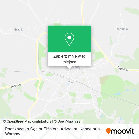 Mapa Raczkowska-Gęsior Elżbieta, Adwokat. Kancelaria